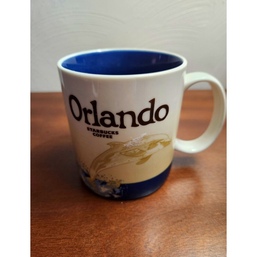 Starbucks Coffee Orlando 2012 City Collector Series Dolphin 16 oz Mug Tea Cup